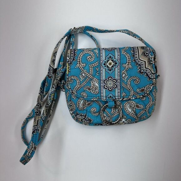 VERA BRADLEY Little Hip Bag Crossbody & Belt Bag Totally Turquoise Adjustable - Picture 2 of 9